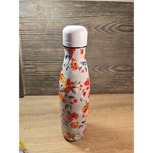 Brand New FLOWERS BLOOM SS Stainless Steel 17oz Water Bottle DISHWASHER SAFE
